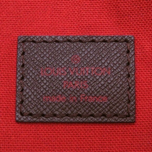 LOUIS VUITTON Belem Size MM Damier Ebene Canvas Red - Picture 16 of 16